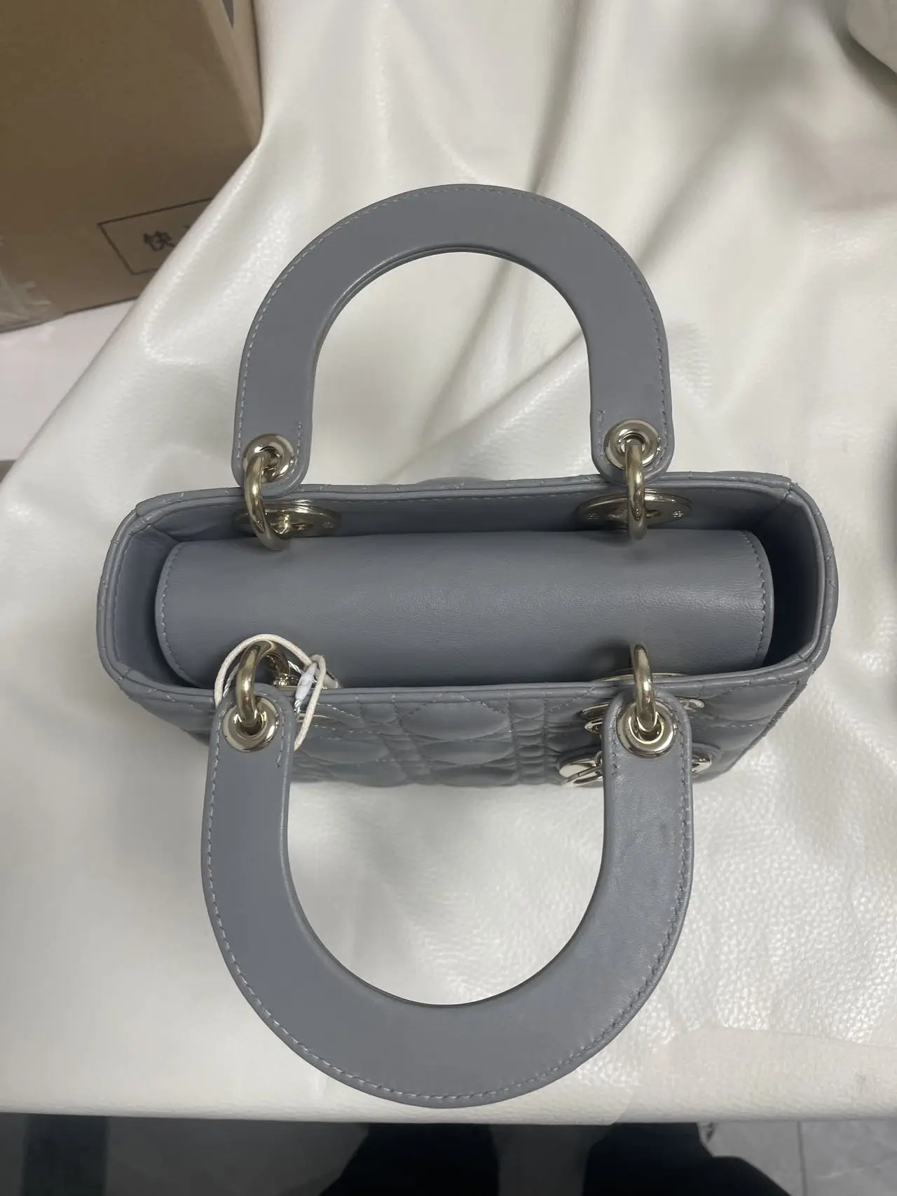 DIOR Small Lady Dior Grey Bag DIOR Small Lady Dior Grey Bag