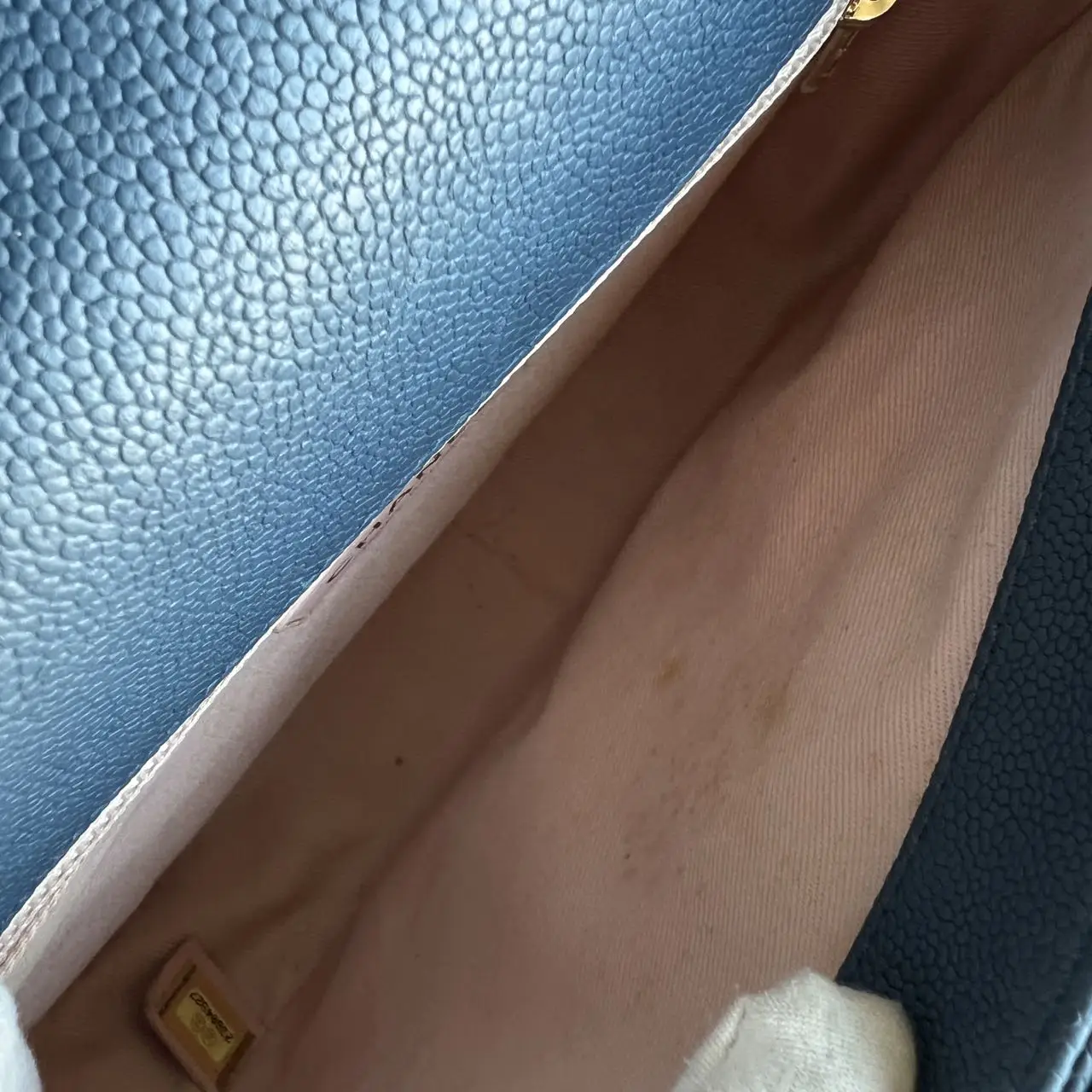 CHANEL Paris-Cuba Bag Blue Quilted Calfskin CHANEL Paris-Cuba Bag Blue Quilted Calfskin