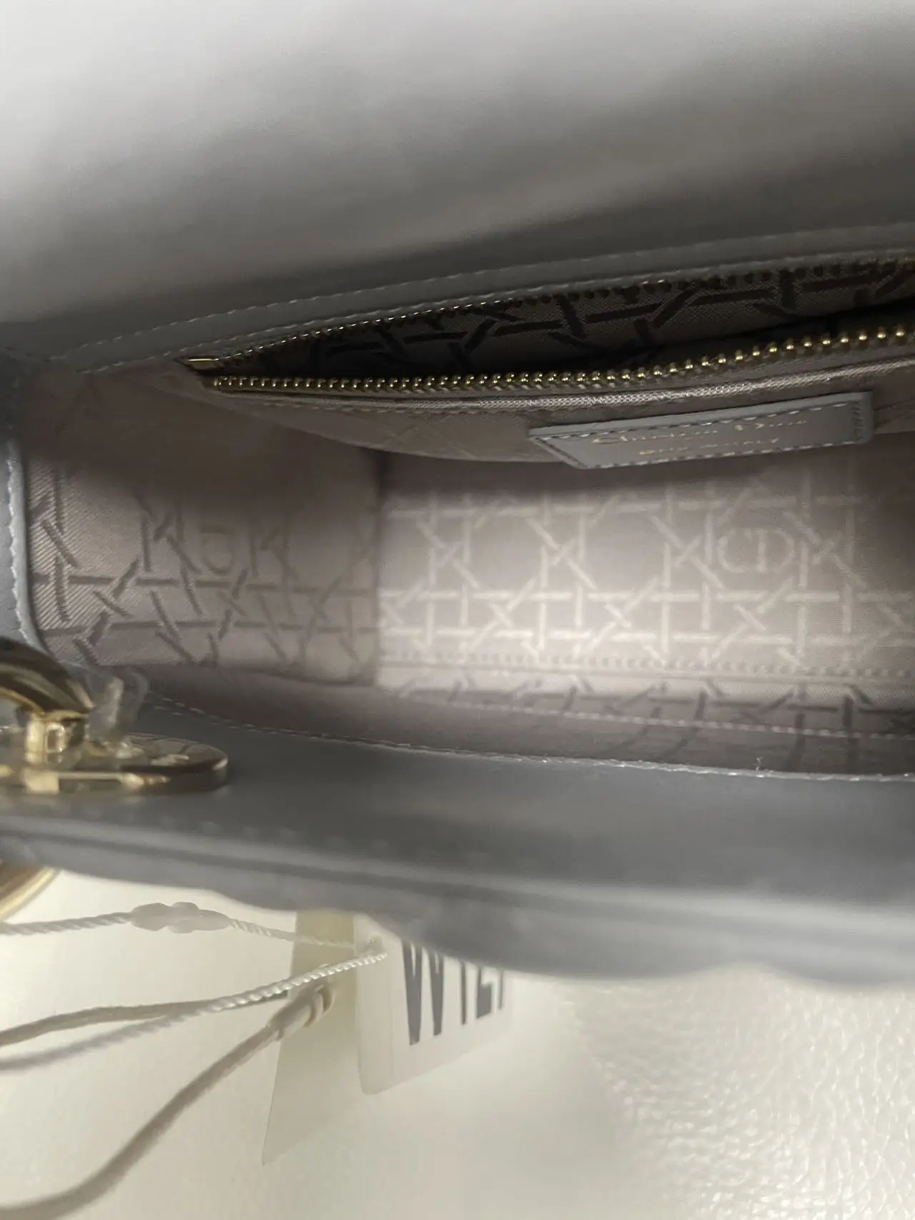 DIOR Small Lady Dior Grey Bag DIOR Small Lady Dior Grey Bag