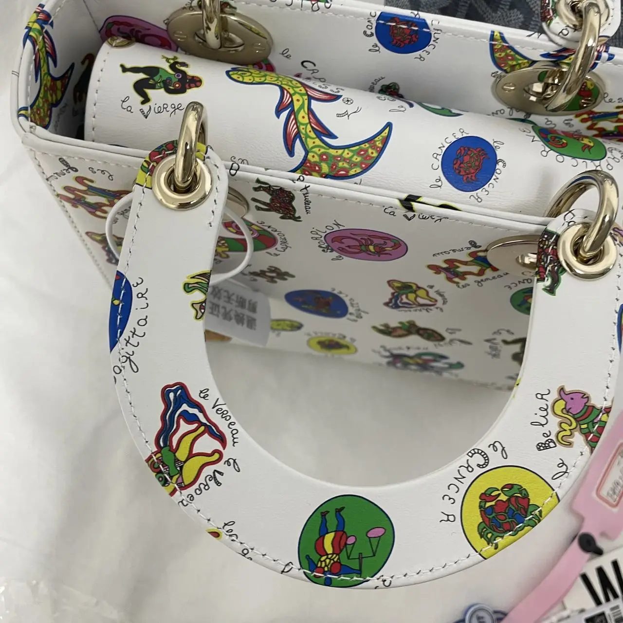 DIOR Lady Dior Printed Calfskin Mini Bag DIOR Lady Dior Printed Calfskin Mini Bag