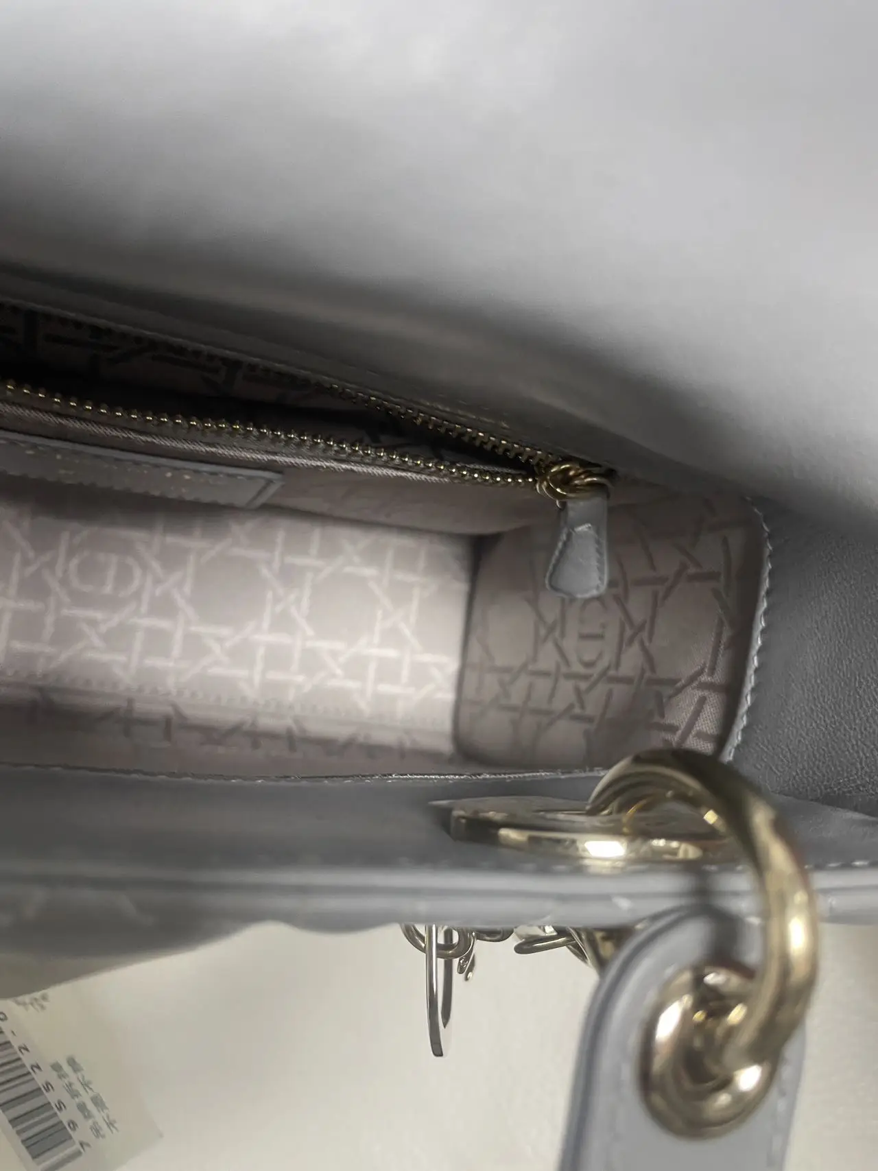 DIOR Small Lady Dior Grey Bag DIOR Small Lady Dior Grey Bag