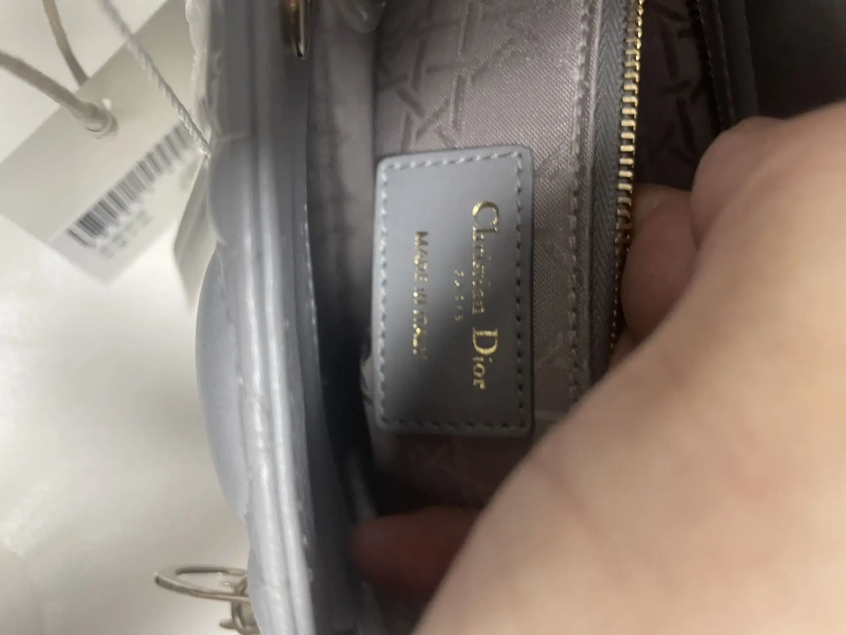DIOR Small Lady Dior Grey Bag DIOR Small Lady Dior Grey Bag