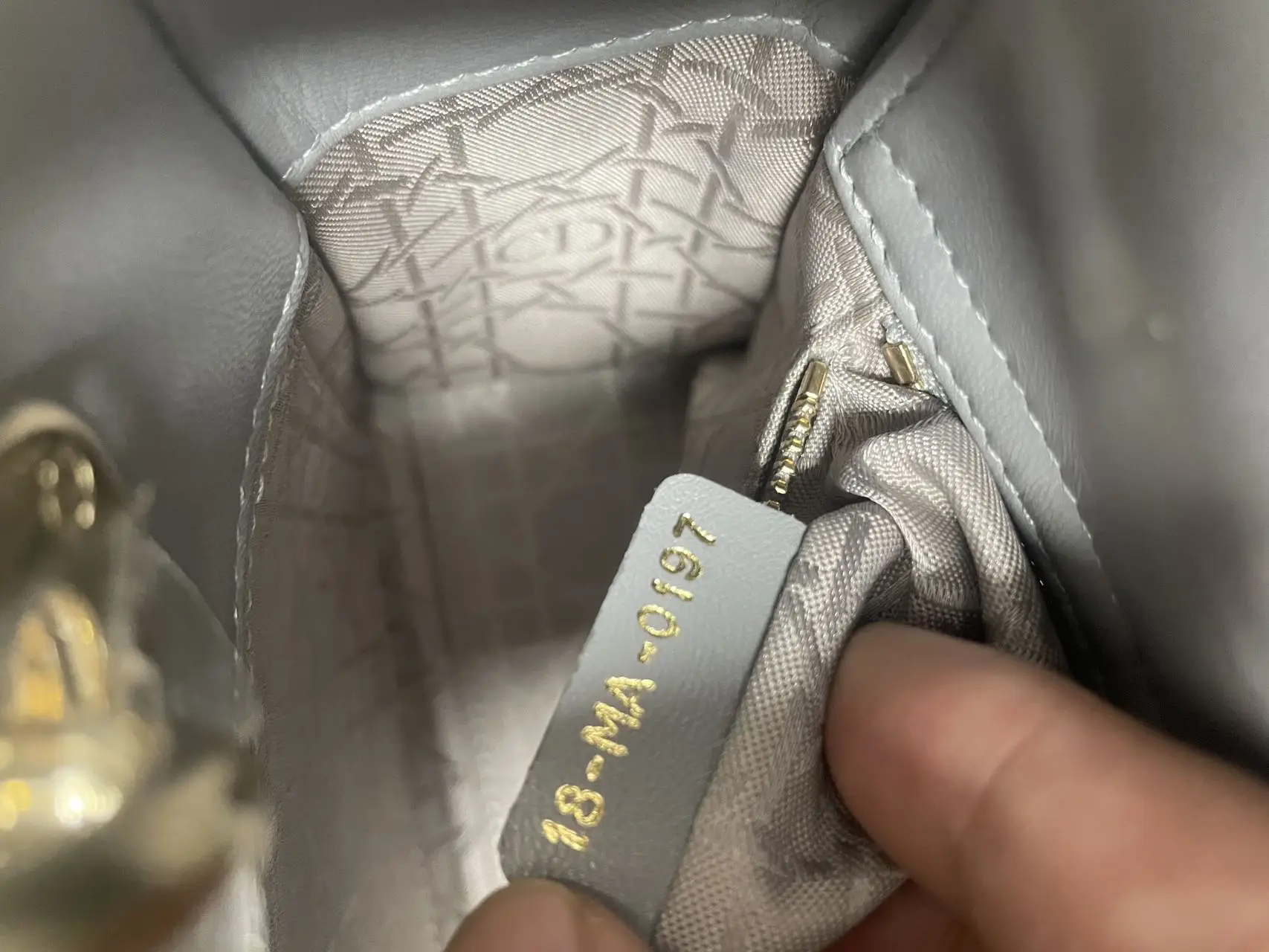 DIOR Small Lady Dior Grey Bag DIOR Small Lady Dior Grey Bag