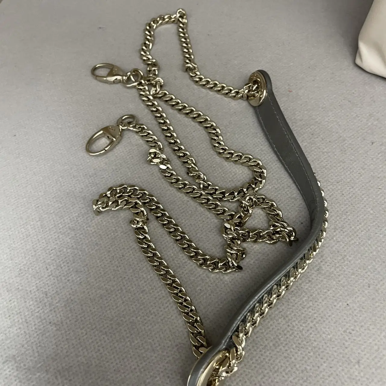 DIOR Lady Dior Mini Silver Grey Leather with Grystals Gold Hardware DIOR Lady Dior Mini Silver Grey Leather with Grystals Gold Hardware