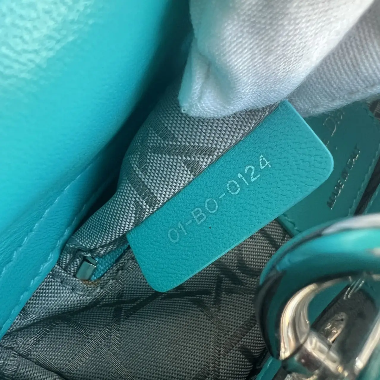 DIOR Mini Lady Dior Bag Blue Lambskin DIOR Mini Lady Dior Bag Blue Lambskin