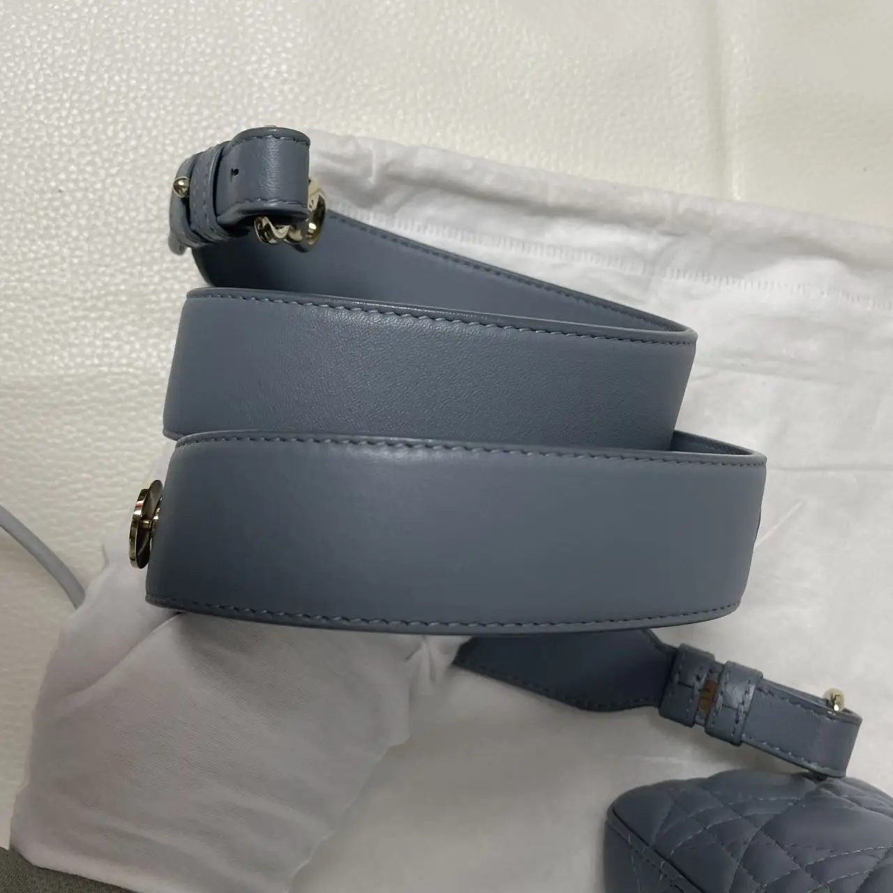 DIOR Small Lady Dior Bag Haze Blue Lambskin DIOR Small Lady Dior Bag Haze Blue Lambskin