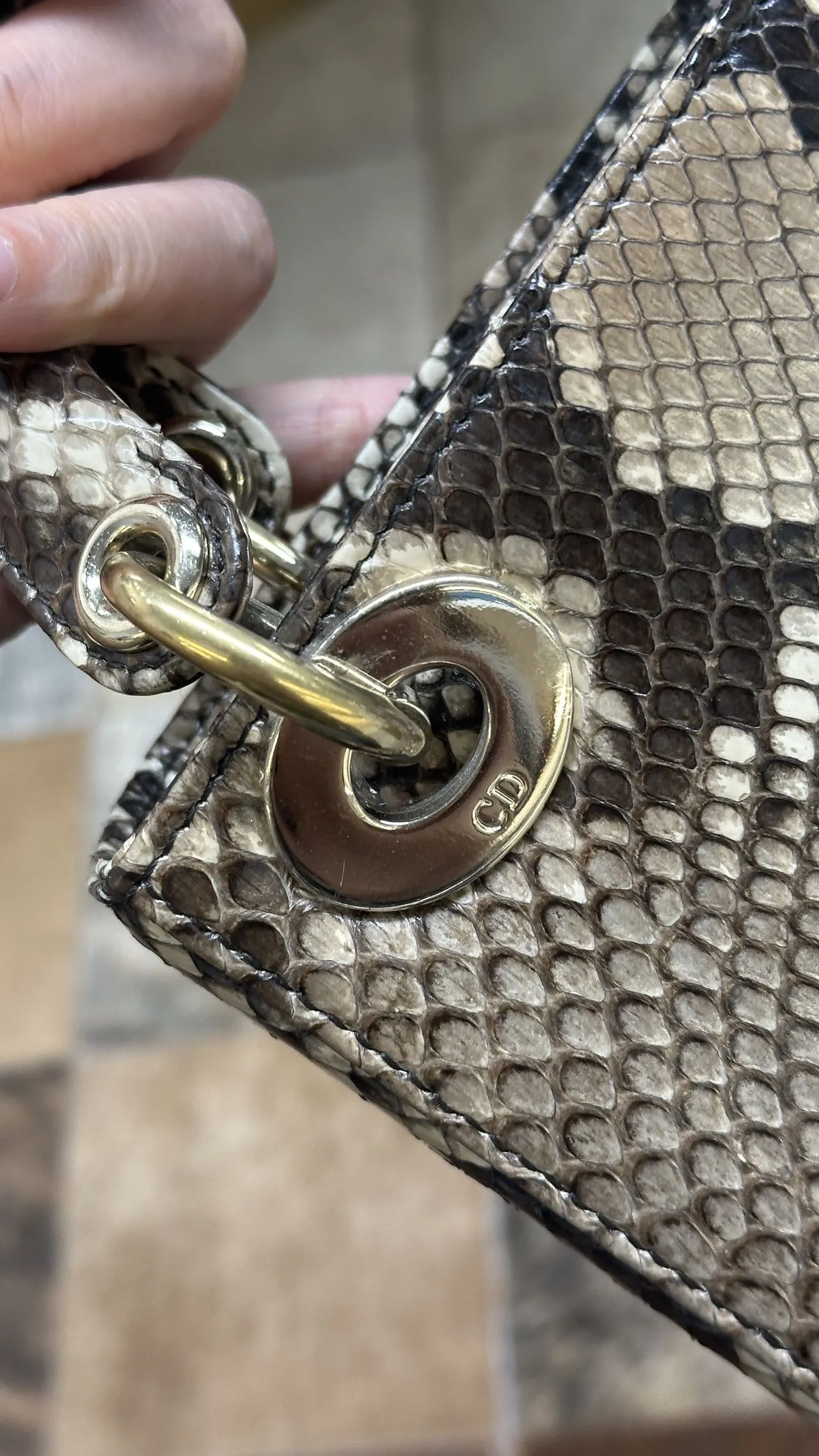 DIOR Mini Lady Dior Bag Python Leather Limited DIOR Mini Lady Dior Bag Python Leather Limited