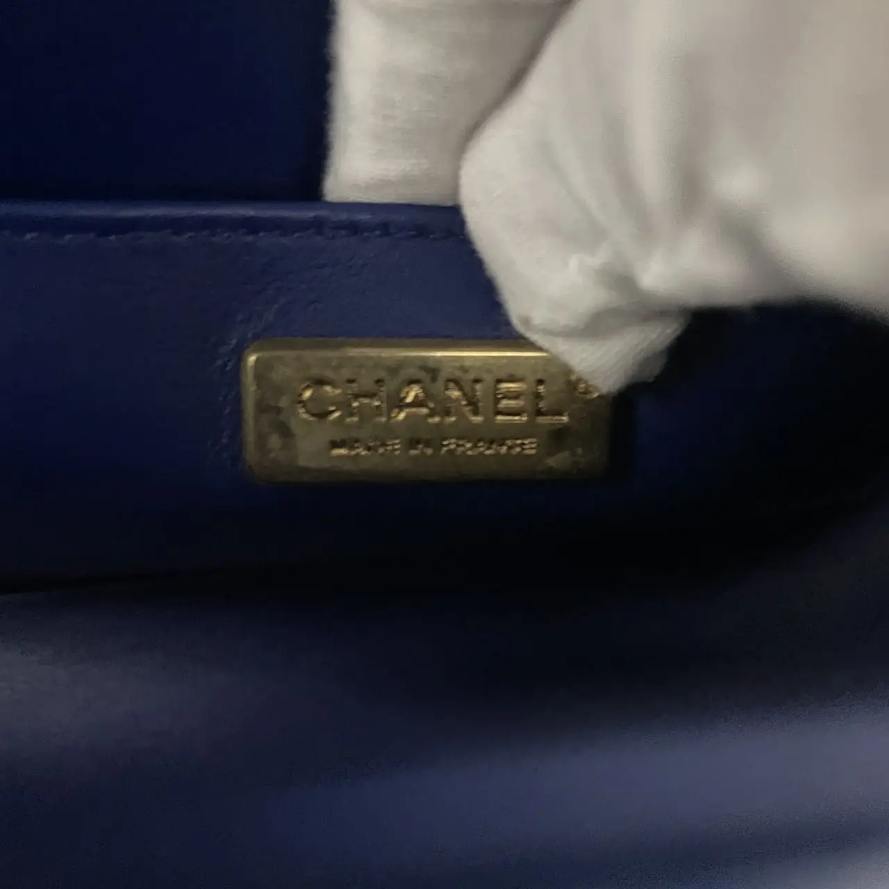 CHANEL Classic Flap Mini Python Blue Gold Hardware CHANEL Classic Flap Mini Python Blue Gold Hardware