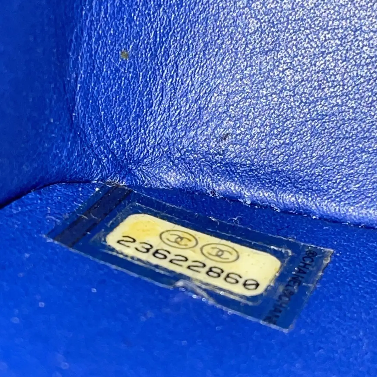 CHANEL Classic Flap Mini Python Blue Gold Hardware CHANEL Classic Flap Mini Python Blue Gold Hardware