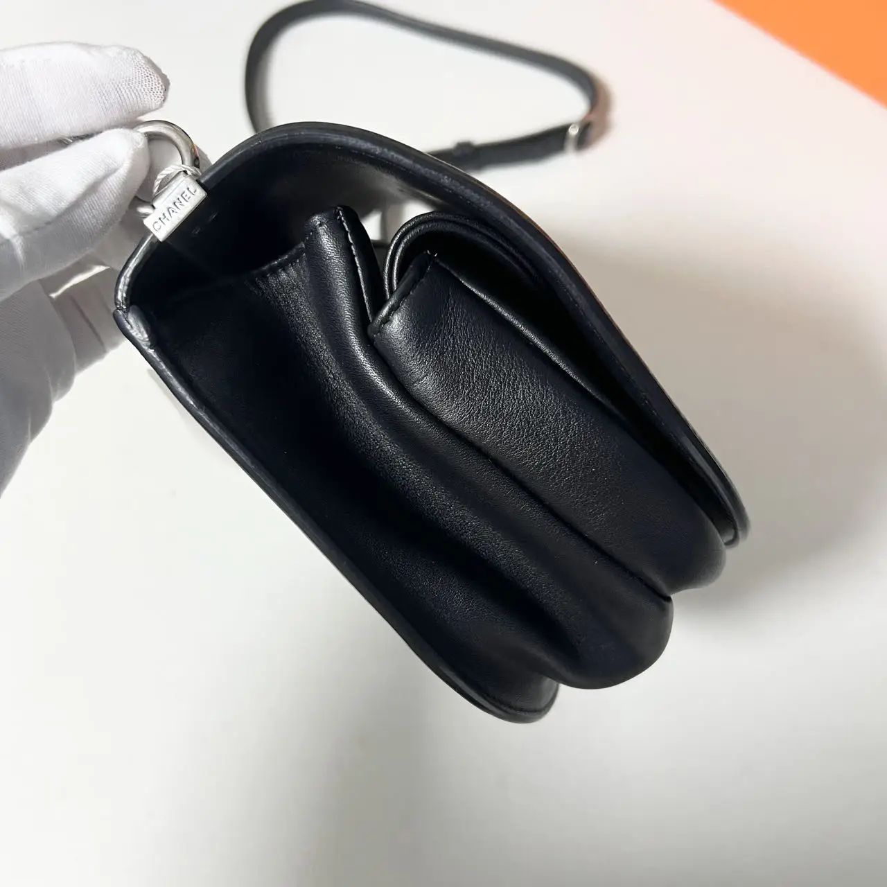 CHANEL Calfskin Coco Eyelets Small Flap Bag Black CHANEL Calfskin Coco Eyelets Small Flap Bag Black