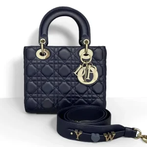 DIOR Small Lady Dior Black Bag