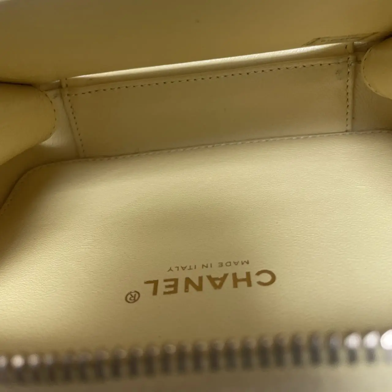 CHANEL Small CC Filigree Vanity Bag Yellow Caviar Leather CHANEL Small CC Filigree Vanity Bag Yellow Caviar Leather