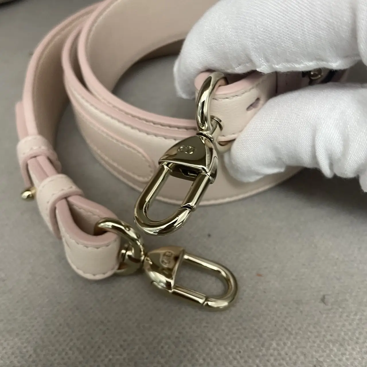 DIOR Small Lady Dior Bag Light Pink Lambskin DIOR Small Lady Dior Bag Light Pink Lambskin