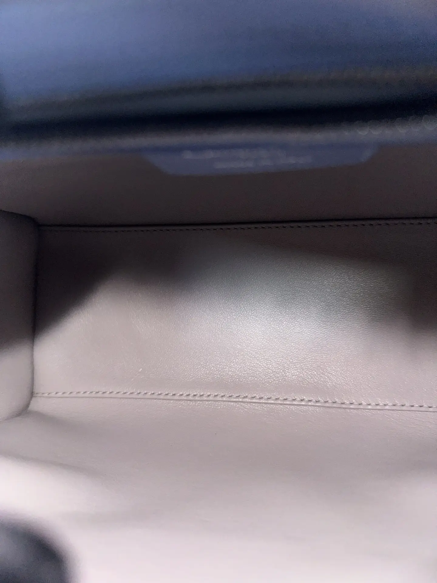 DIOR Small Lady Dior Bag in Blue/Grey Leather DIOR Small Lady Dior Bag in Blue/Grey Leather