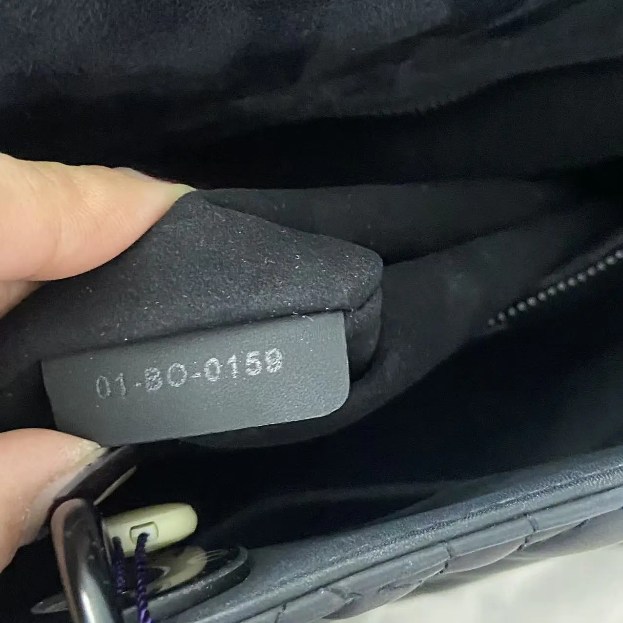 DIOR Large Lady Dior Bag in Black Grained Calfskin DIOR Large Lady Dior Bag in Black Grained Calfskin