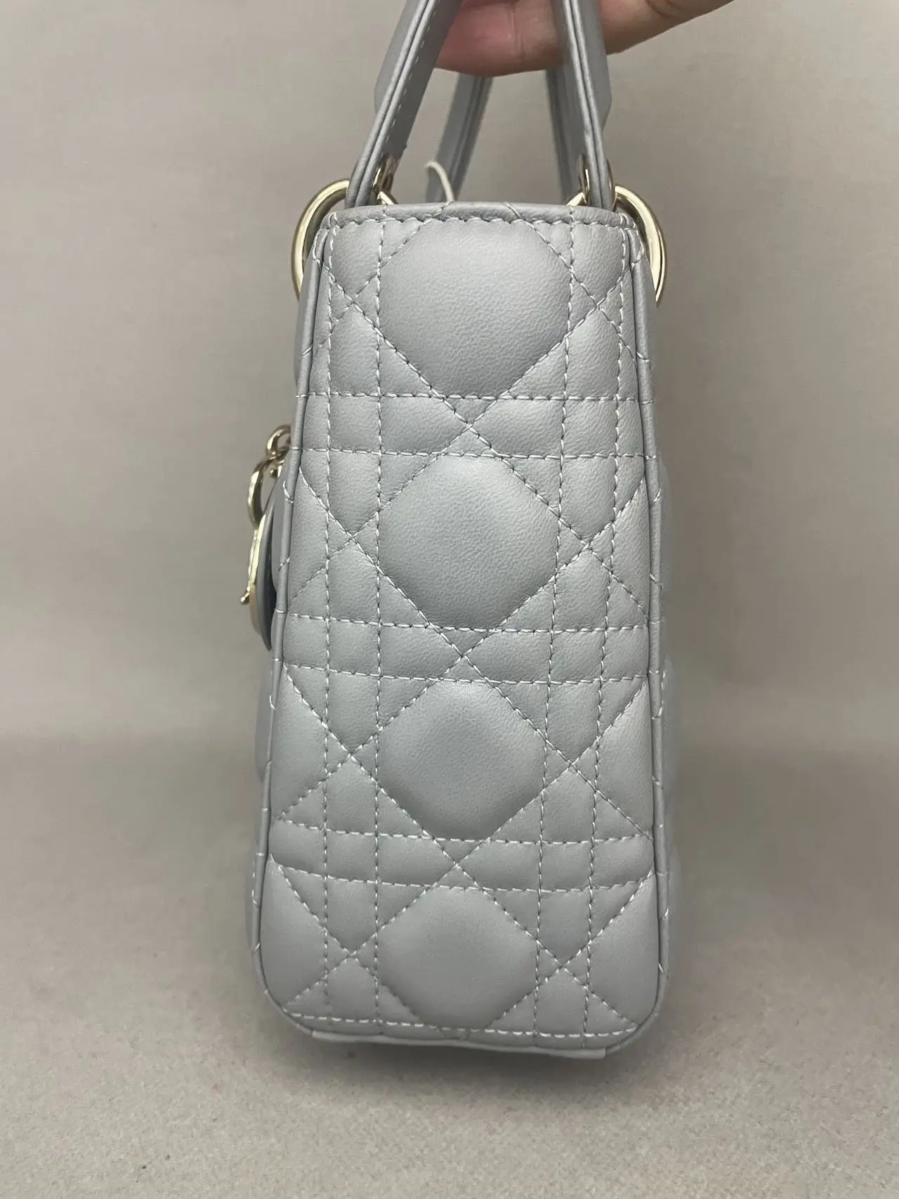 DIOR Small Lady Dior Grey Bag DIOR Small Lady Dior Grey Bag
