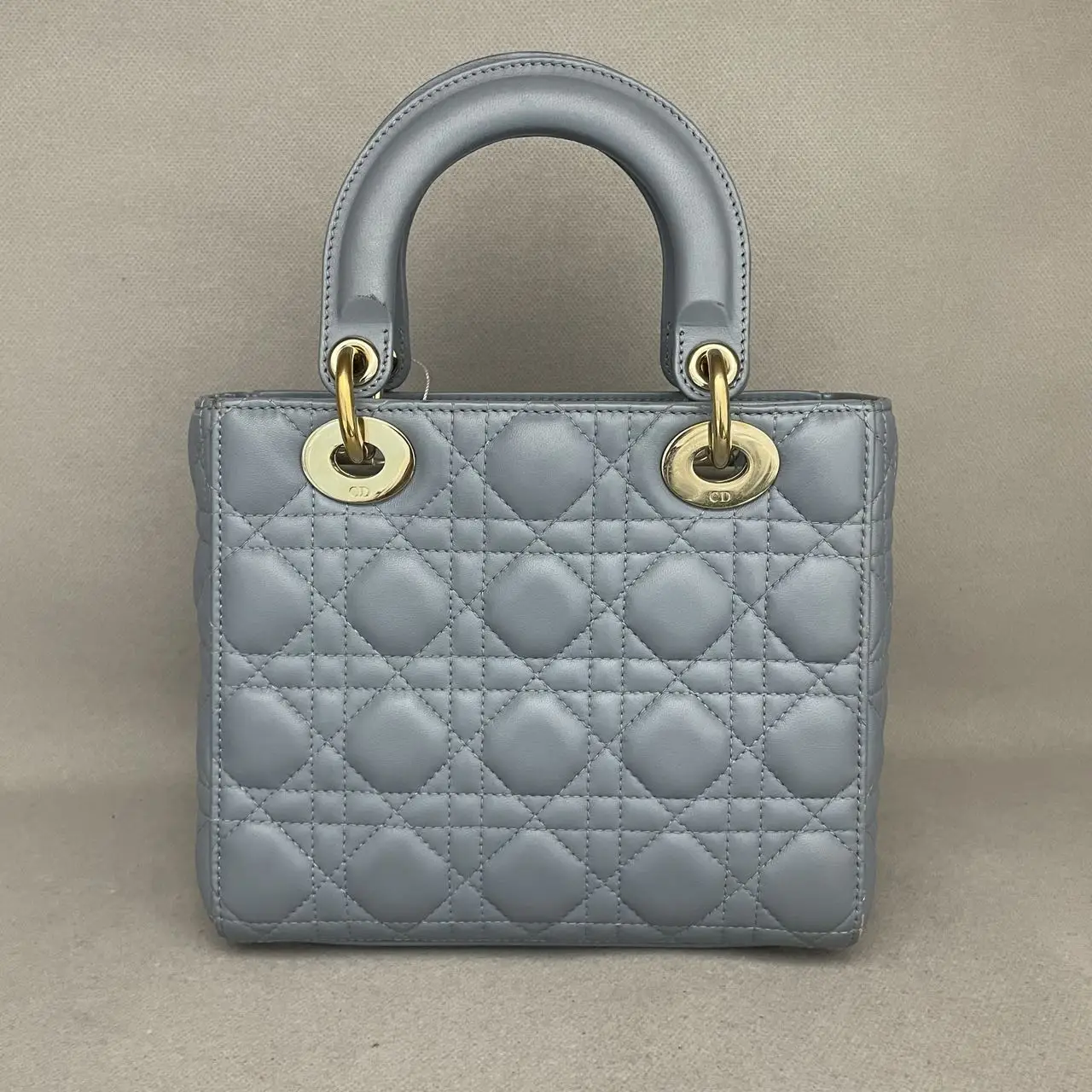 DIOR Small Lady Dior Bag Haze Blue Lambskin DIOR Small Lady Dior Bag Haze Blue Lambskin