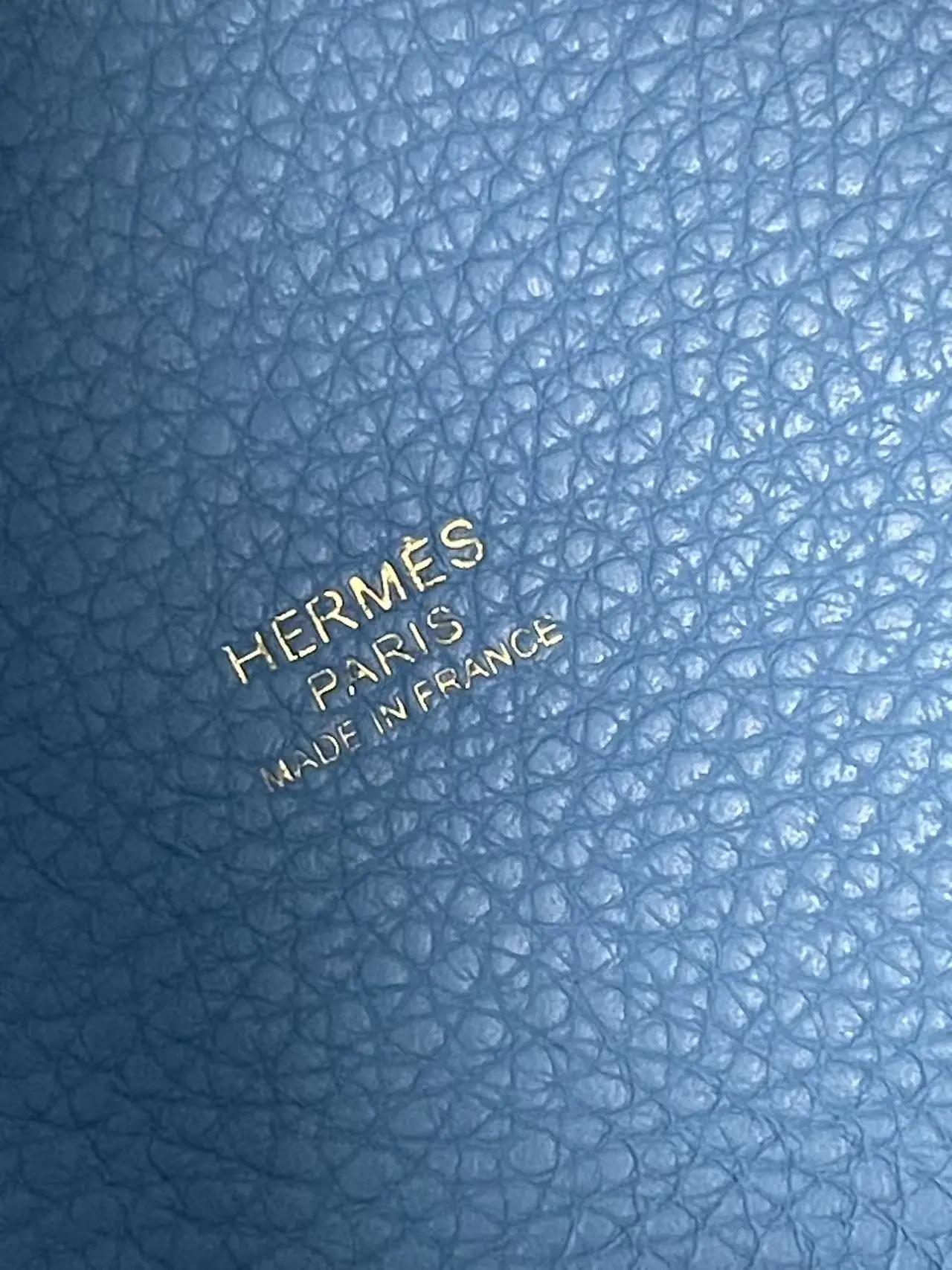 HERMÈS Pocotin 18 in Blue with Palladium Hardware HERMÈS Pocotin 18 in Blue with Palladium Hardware