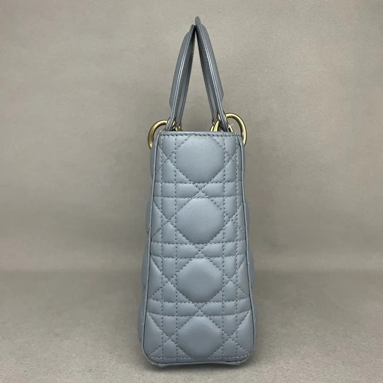 DIOR Small Lady Dior Bag Haze Blue Lambskin DIOR Small Lady Dior Bag Haze Blue Lambskin