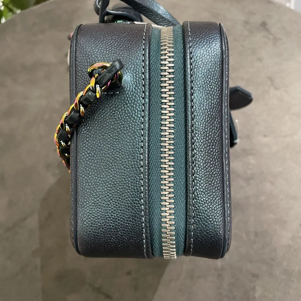 CHANEL Small CC Filigree Vanity Bag Caviar Leather CHANEL Small CC Filigree Vanity Bag Caviar Leather