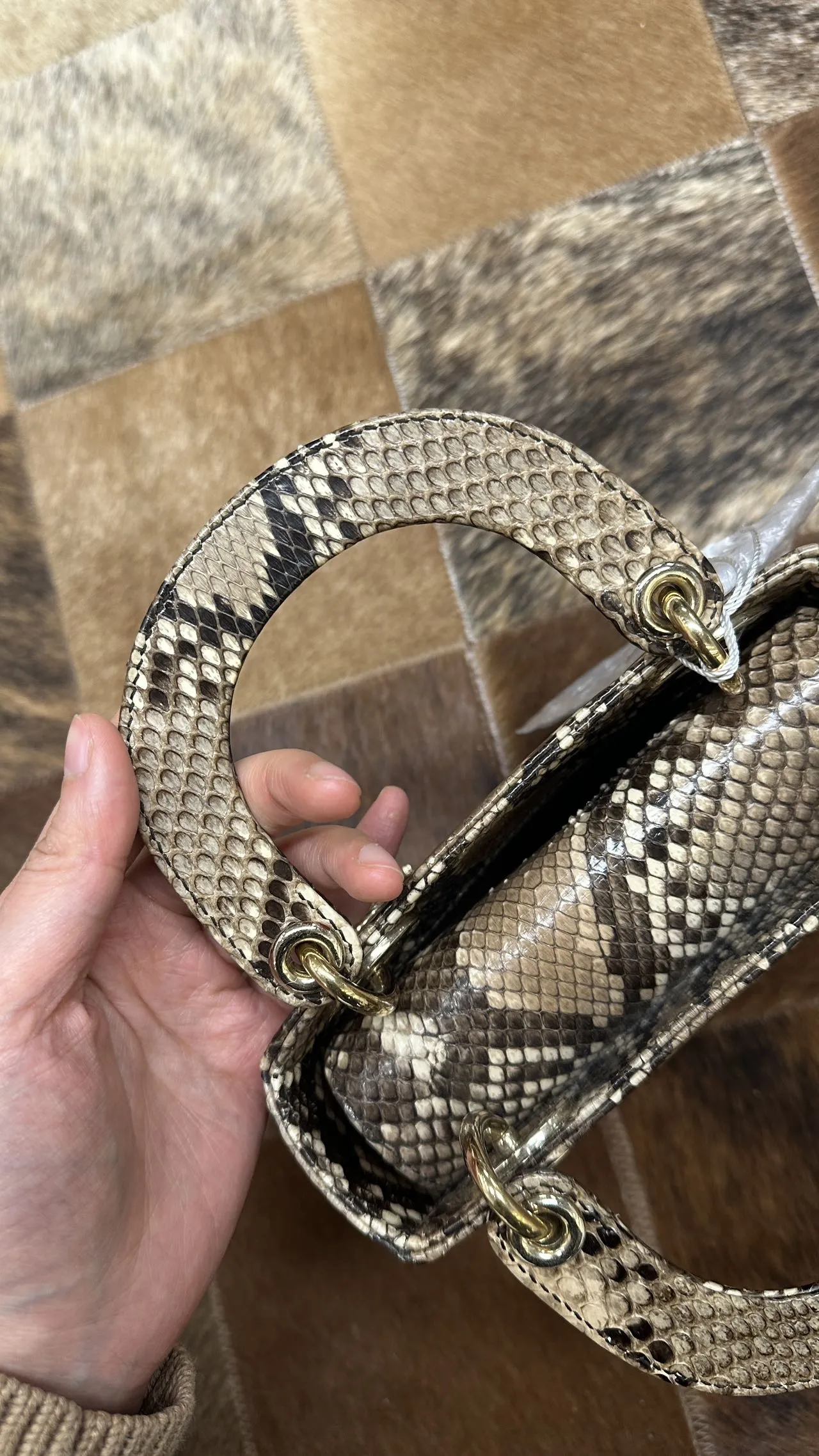 DIOR Mini Lady Dior Bag Python Leather Limited DIOR Mini Lady Dior Bag Python Leather Limited