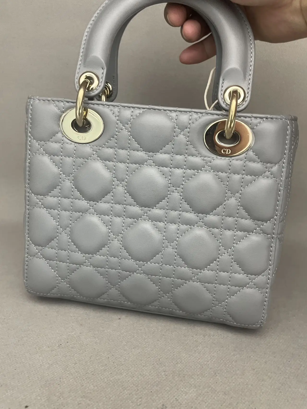 DIOR Small Lady Dior Grey Bag DIOR Small Lady Dior Grey Bag