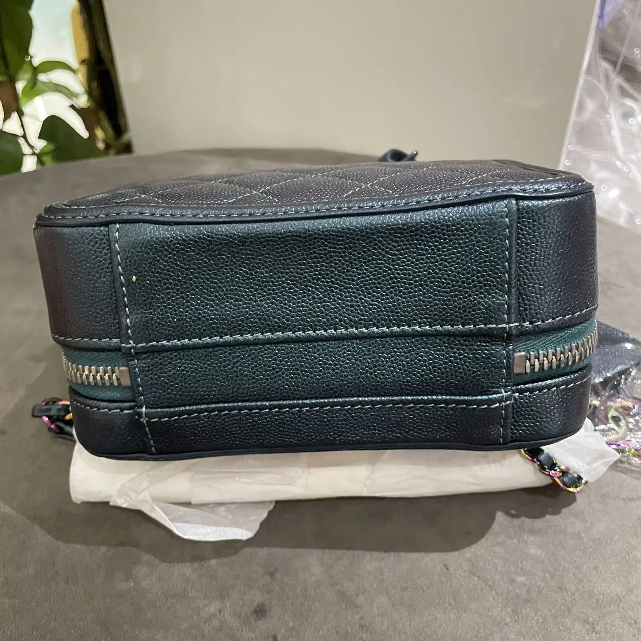 CHANEL Small CC Filigree Vanity Bag Caviar Leather CHANEL Small CC Filigree Vanity Bag Caviar Leather