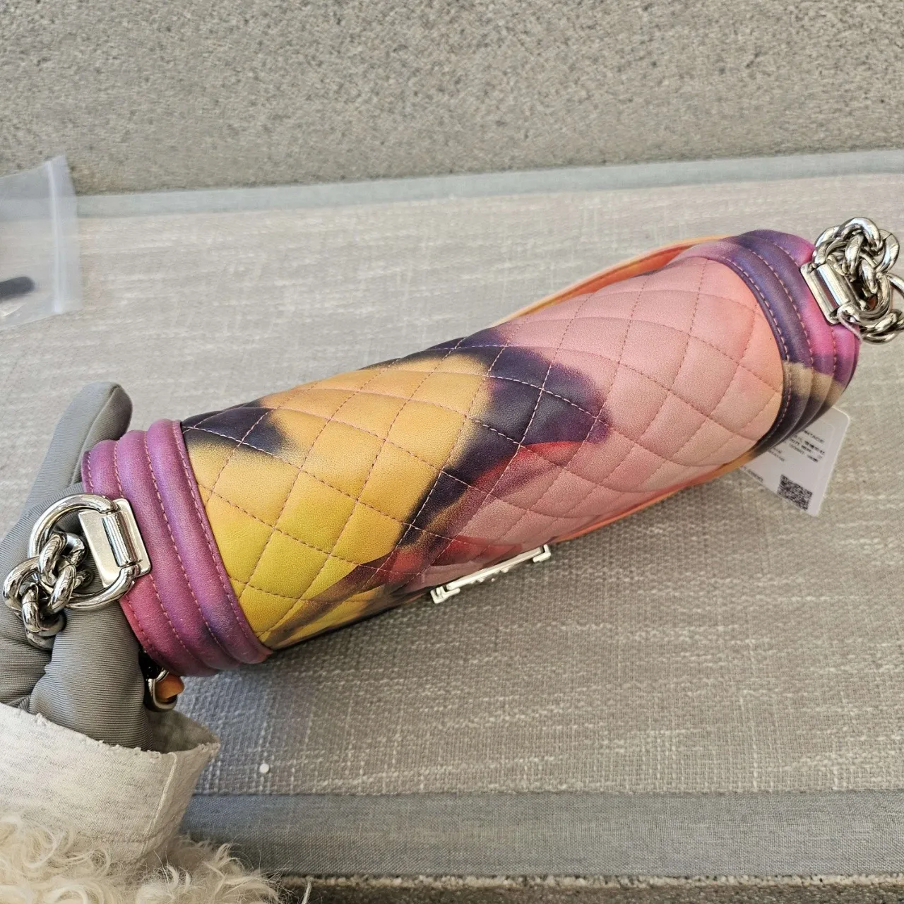 CHANEL Medium Boy Bag Flower Power Collector Printed Leather CHANEL Medium Boy Bag Flower Power Collector Printed Leather