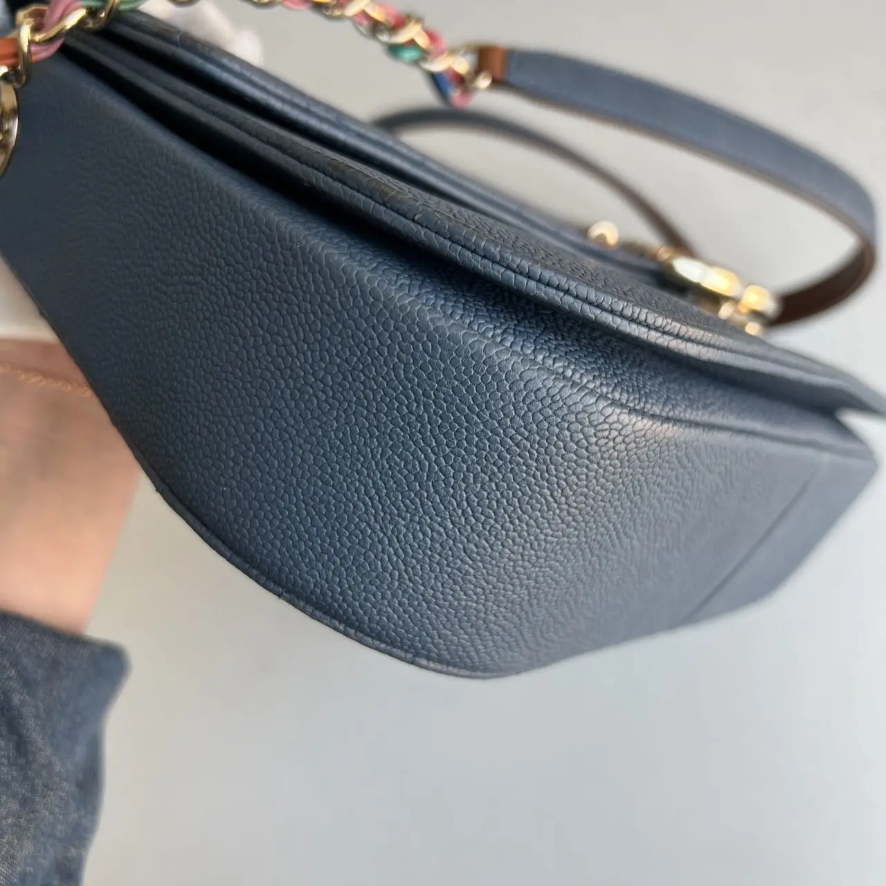 CHANEL Paris-Cuba Bag Blue Quilted Calfskin CHANEL Paris-Cuba Bag Blue Quilted Calfskin