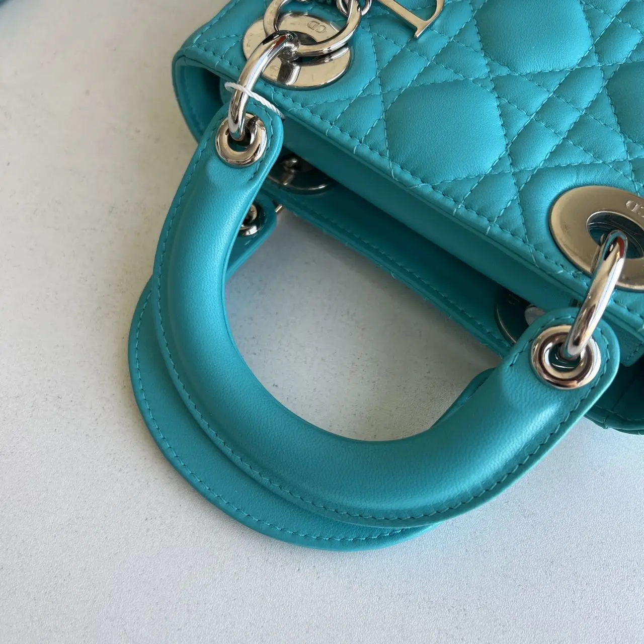 DIOR Mini Lady Dior Bag Blue Lambskin DIOR Mini Lady Dior Bag Blue Lambskin