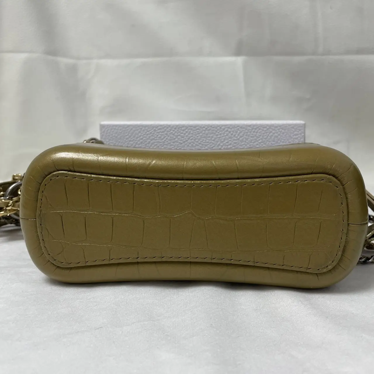 CHANEL Gabrielle Hobo Bag Gold Croc-Embossed Leather CHANEL Gabrielle Hobo Bag Gold Croc-Embossed Leather