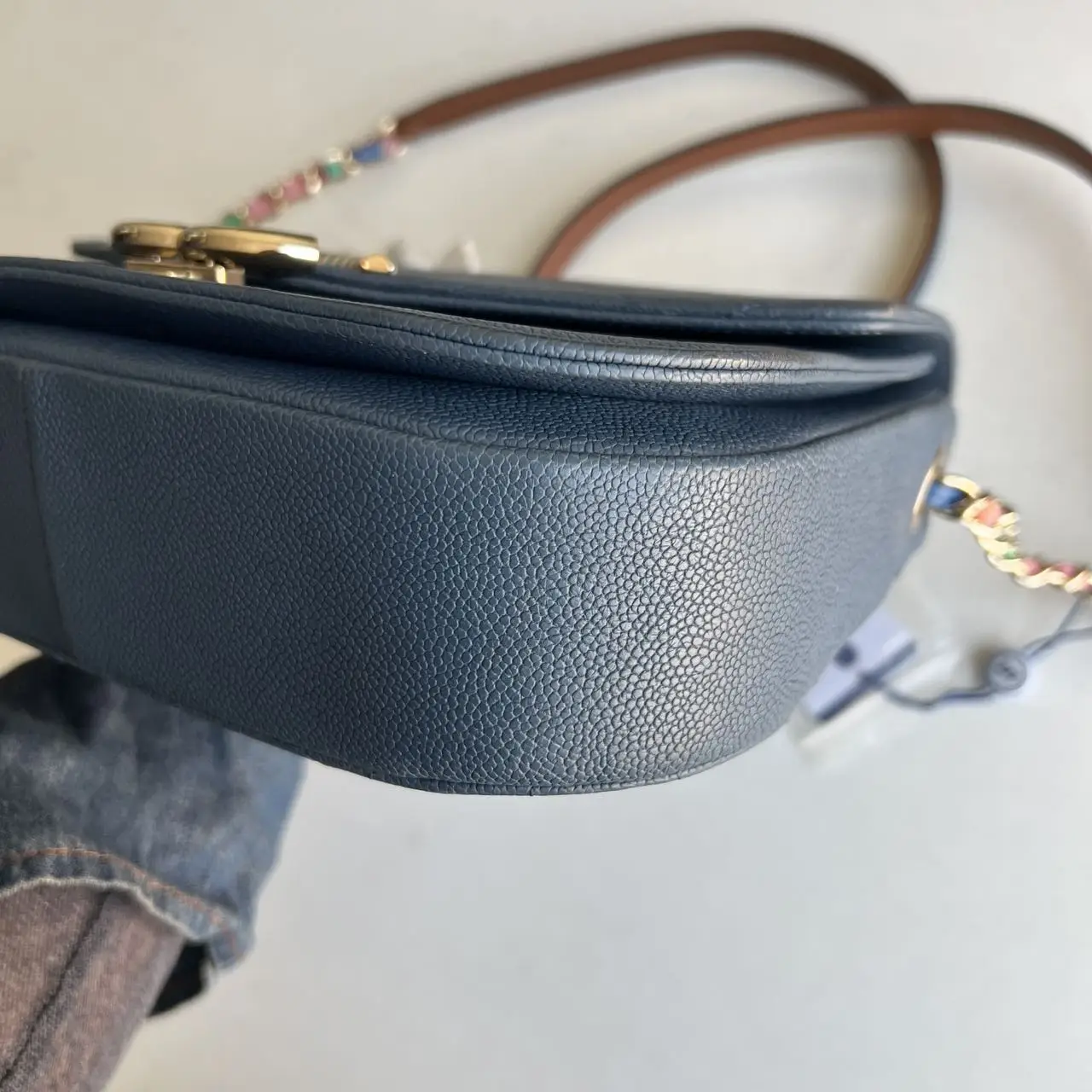 CHANEL Paris-Cuba Bag Blue Quilted Calfskin CHANEL Paris-Cuba Bag Blue Quilted Calfskin