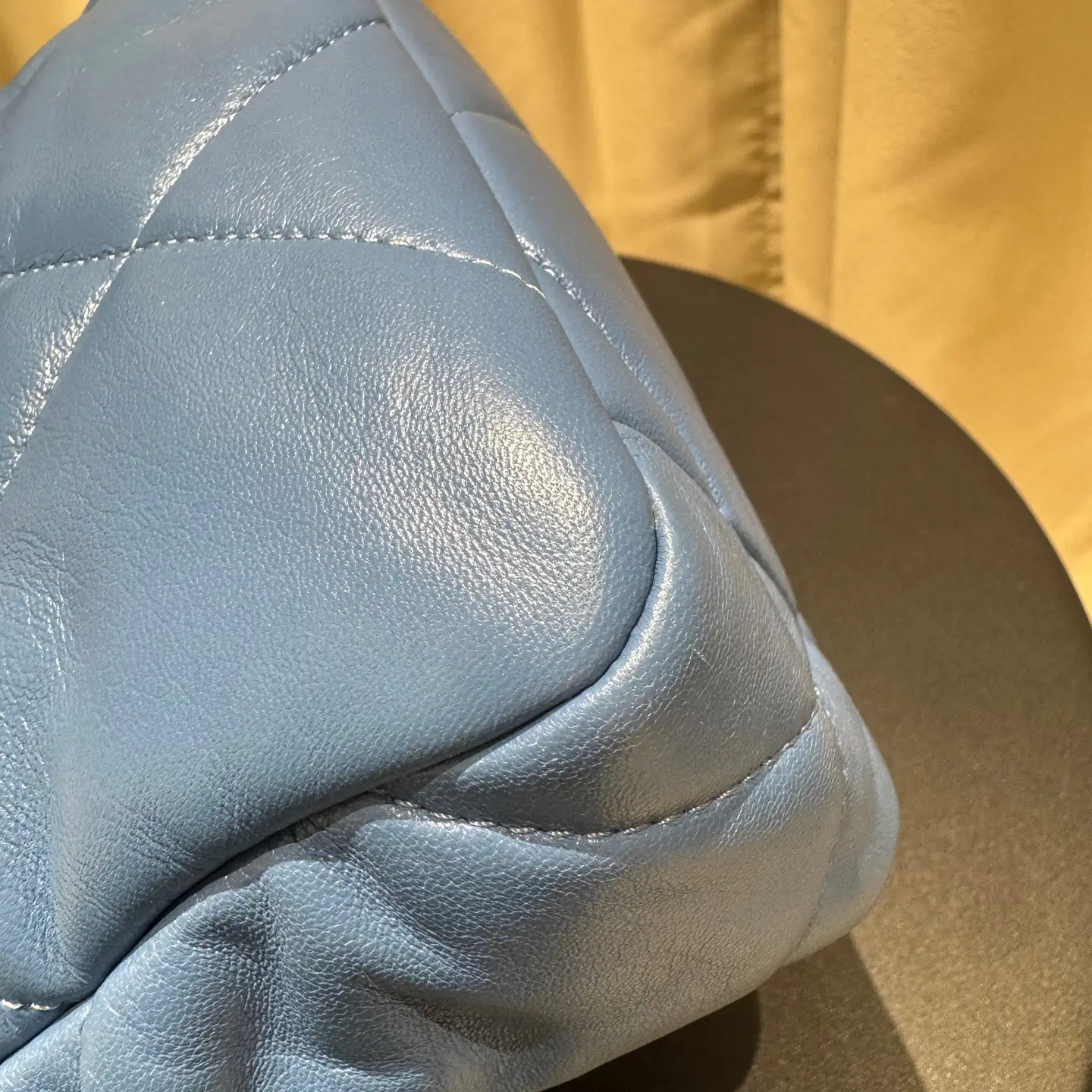 CHANEL Small 19 Flap Bag Blue Lambskin CHANEL Small 19 Flap Bag Blue Lambskin