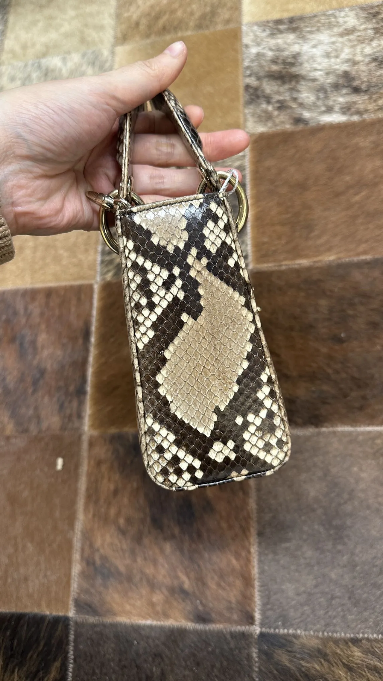 DIOR Mini Lady Dior Bag Python Leather Limited DIOR Mini Lady Dior Bag Python Leather Limited