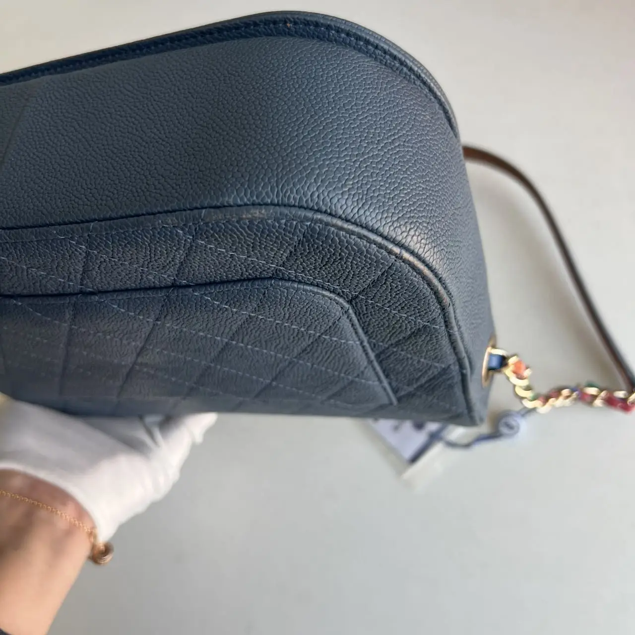 CHANEL Paris-Cuba Bag Blue Quilted Calfskin CHANEL Paris-Cuba Bag Blue Quilted Calfskin