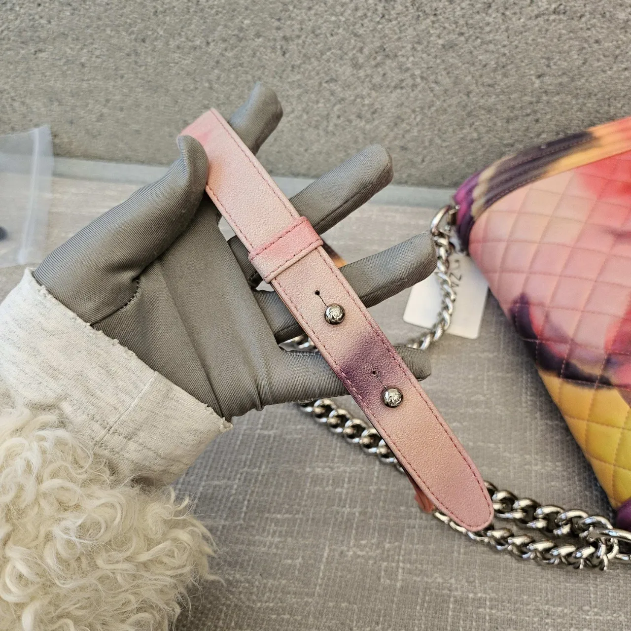 CHANEL Medium Boy Bag Flower Power Collector Printed Leather CHANEL Medium Boy Bag Flower Power Collector Printed Leather