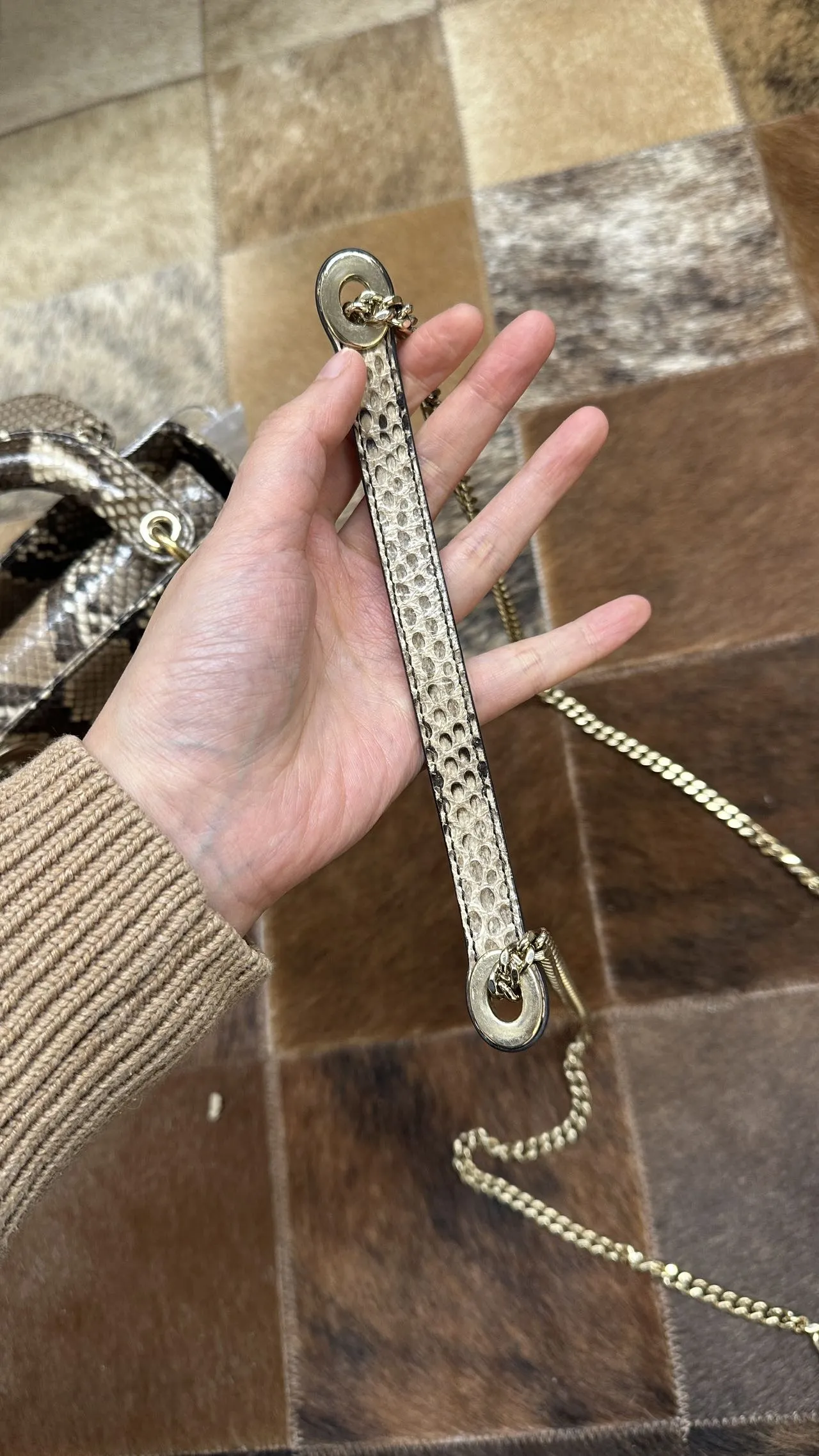 DIOR Mini Lady Dior Bag Python Leather Limited DIOR Mini Lady Dior Bag Python Leather Limited