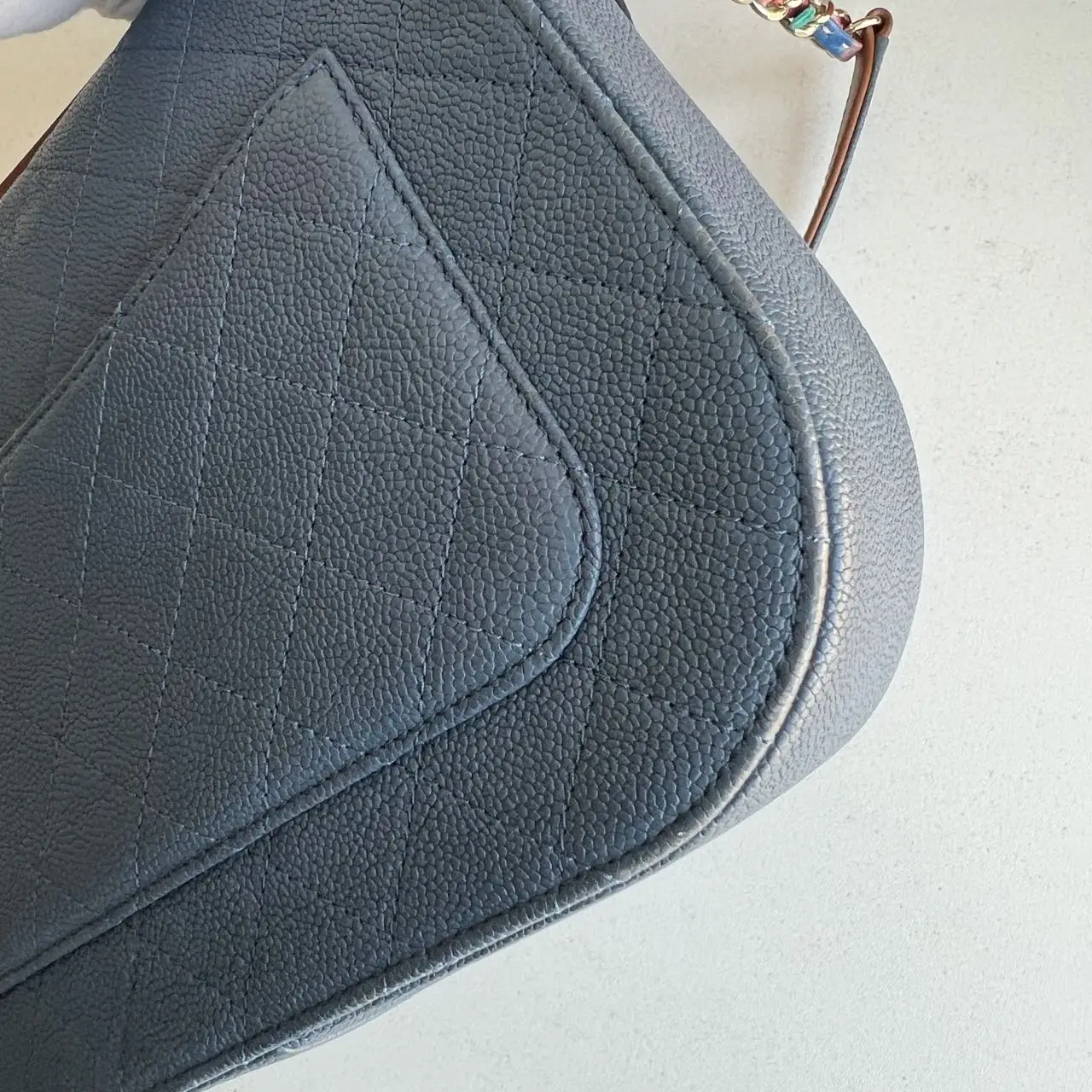 CHANEL Paris-Cuba Bag Blue Quilted Calfskin CHANEL Paris-Cuba Bag Blue Quilted Calfskin