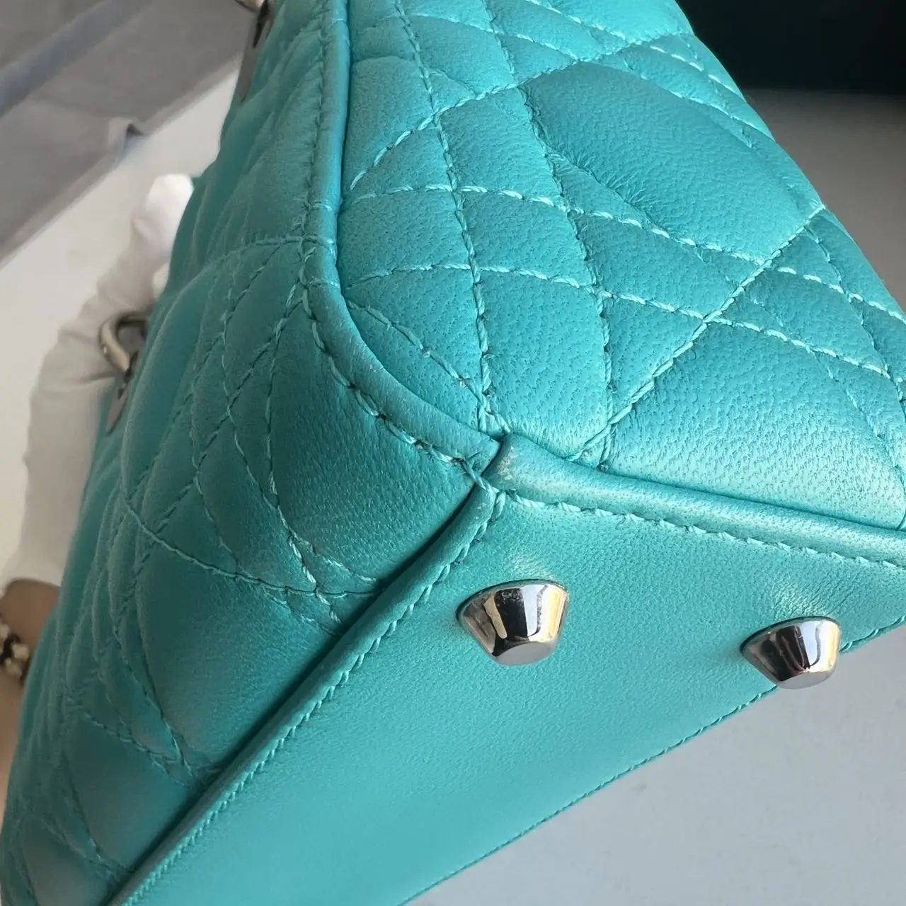 DIOR Mini Lady Dior Bag Blue Lambskin DIOR Mini Lady Dior Bag Blue Lambskin