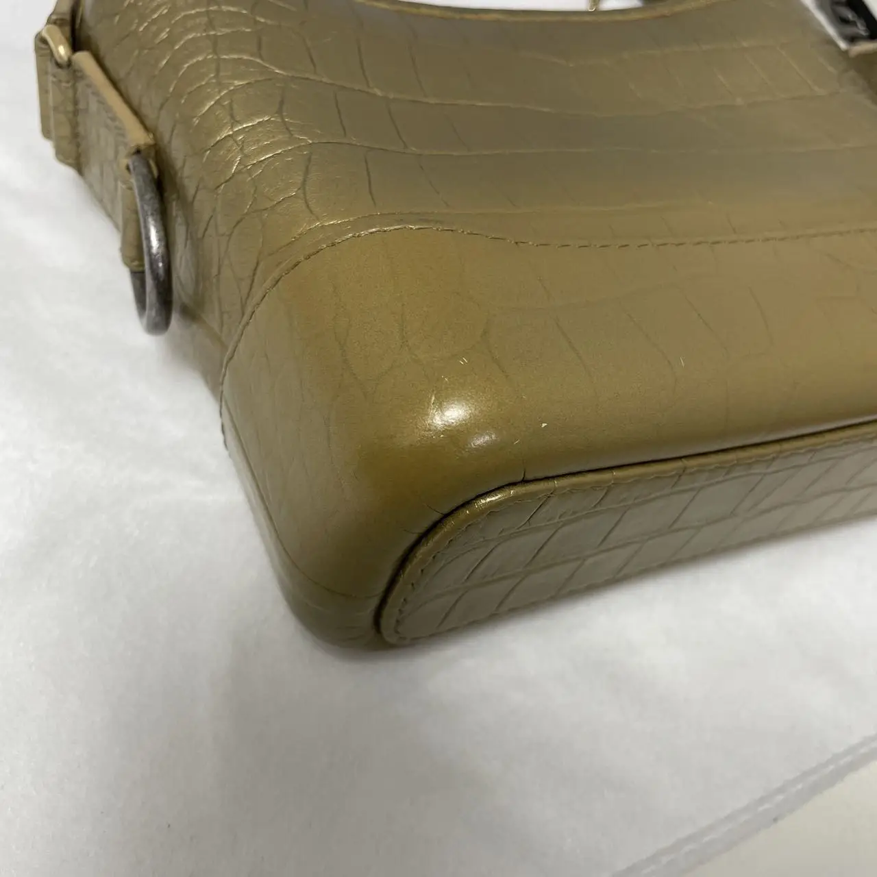 CHANEL Gabrielle Hobo Bag Gold Croc-Embossed Leather CHANEL Gabrielle Hobo Bag Gold Croc-Embossed Leather