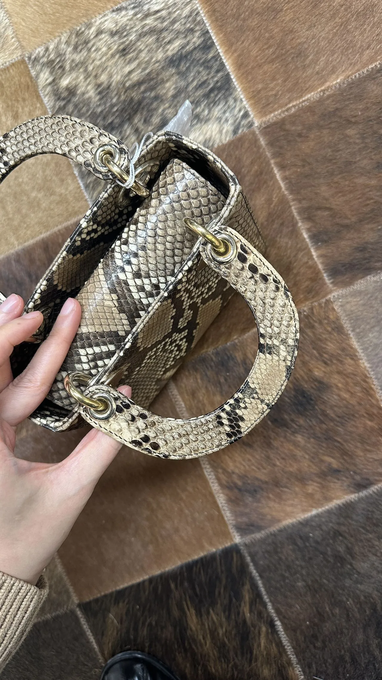 DIOR Mini Lady Dior Bag Python Leather Limited DIOR Mini Lady Dior Bag Python Leather Limited