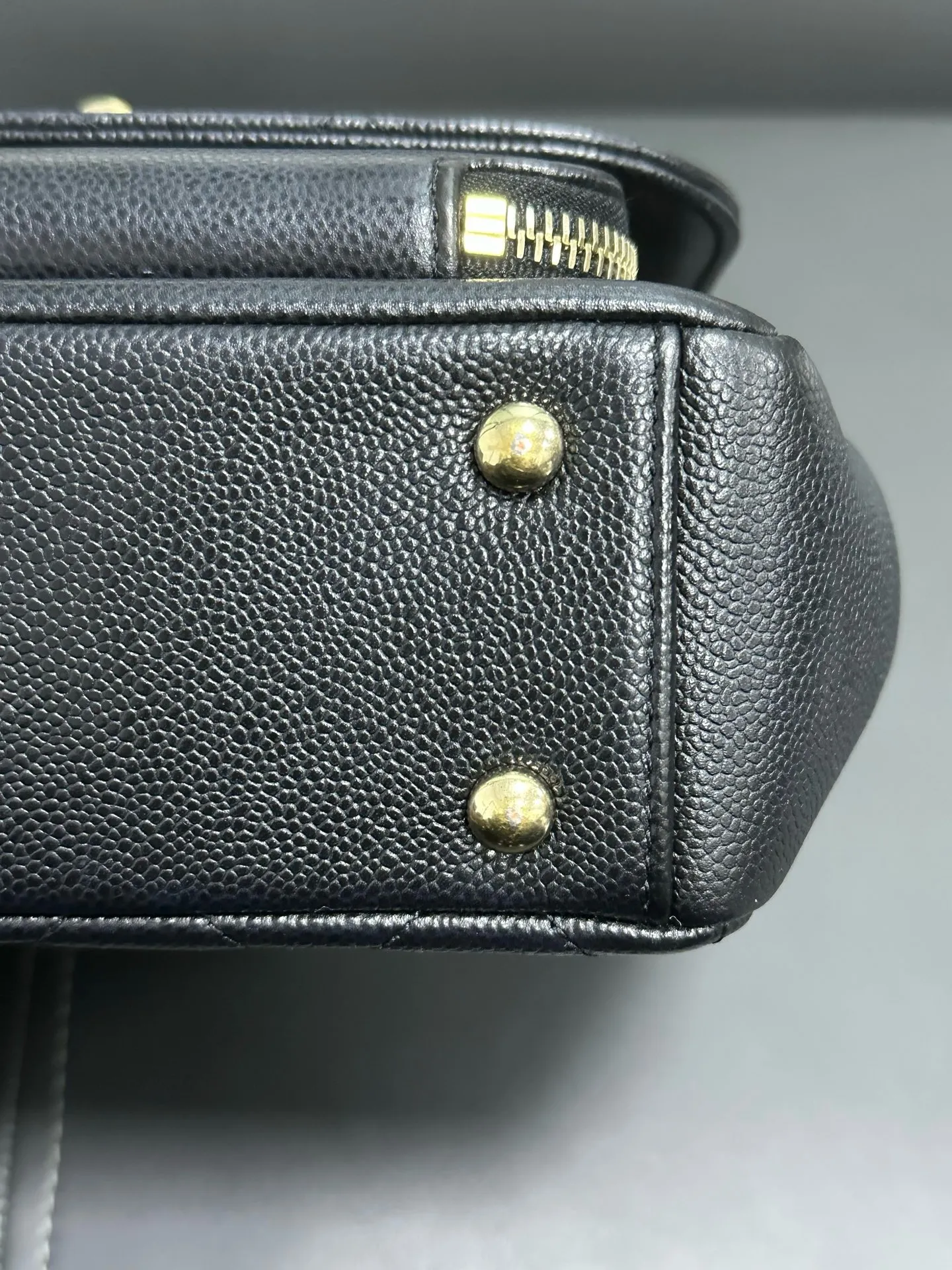 CHANEL Black Matelasse Business Affinity Shoulder Handbag BGH CHANEL Black Matelasse Business Affinity Shoulder Handbag BGH