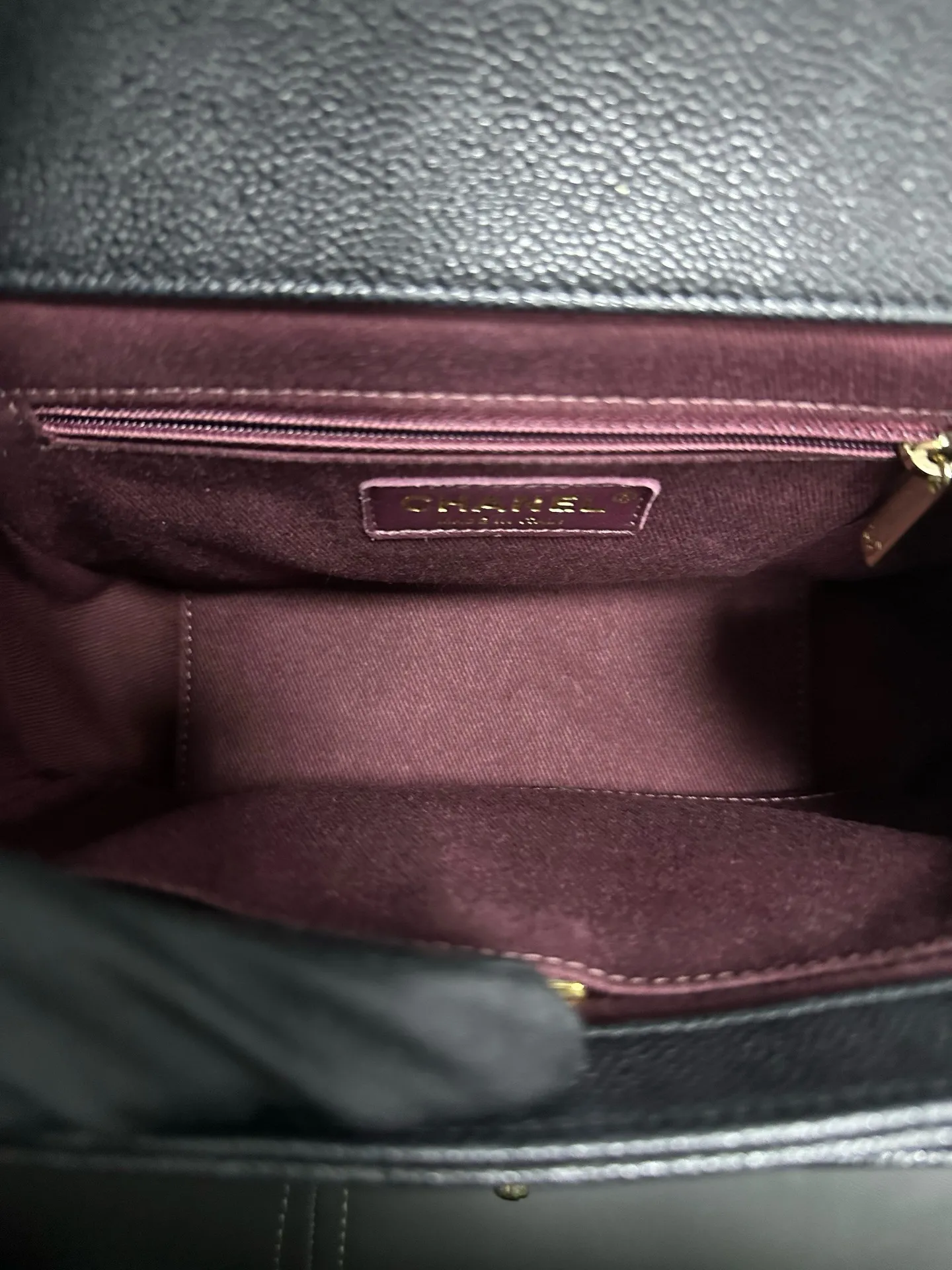 CHANEL Black Matelasse Business Affinity Shoulder Handbag BGH CHANEL Black Matelasse Business Affinity Shoulder Handbag BGH