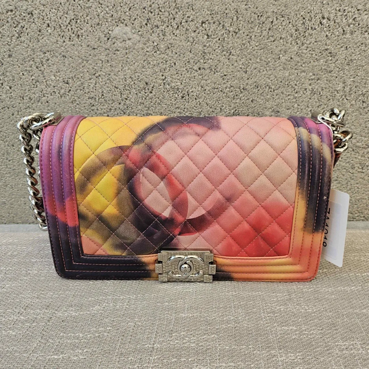 CHANEL Medium Boy Bag Flower Power Collector Printed Leather CHANEL Medium Boy Bag Flower Power Collector Printed Leather