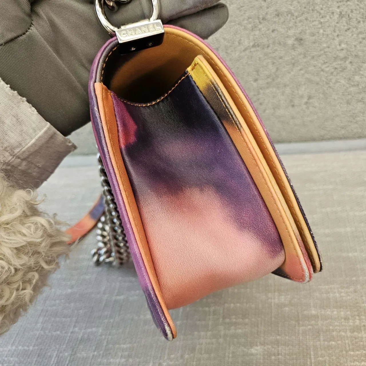 CHANEL Medium Boy Bag Flower Power Collector Printed Leather CHANEL Medium Boy Bag Flower Power Collector Printed Leather