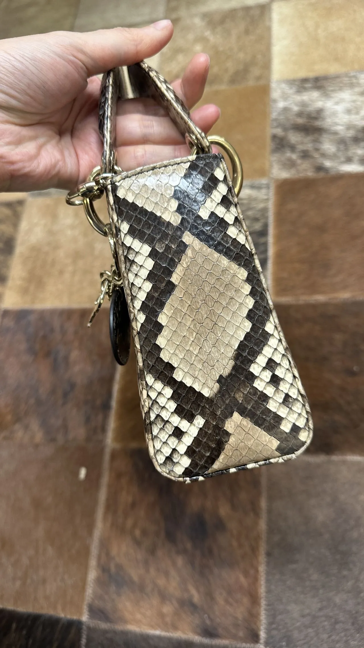 DIOR Mini Lady Dior Bag Python Leather Limited DIOR Mini Lady Dior Bag Python Leather Limited