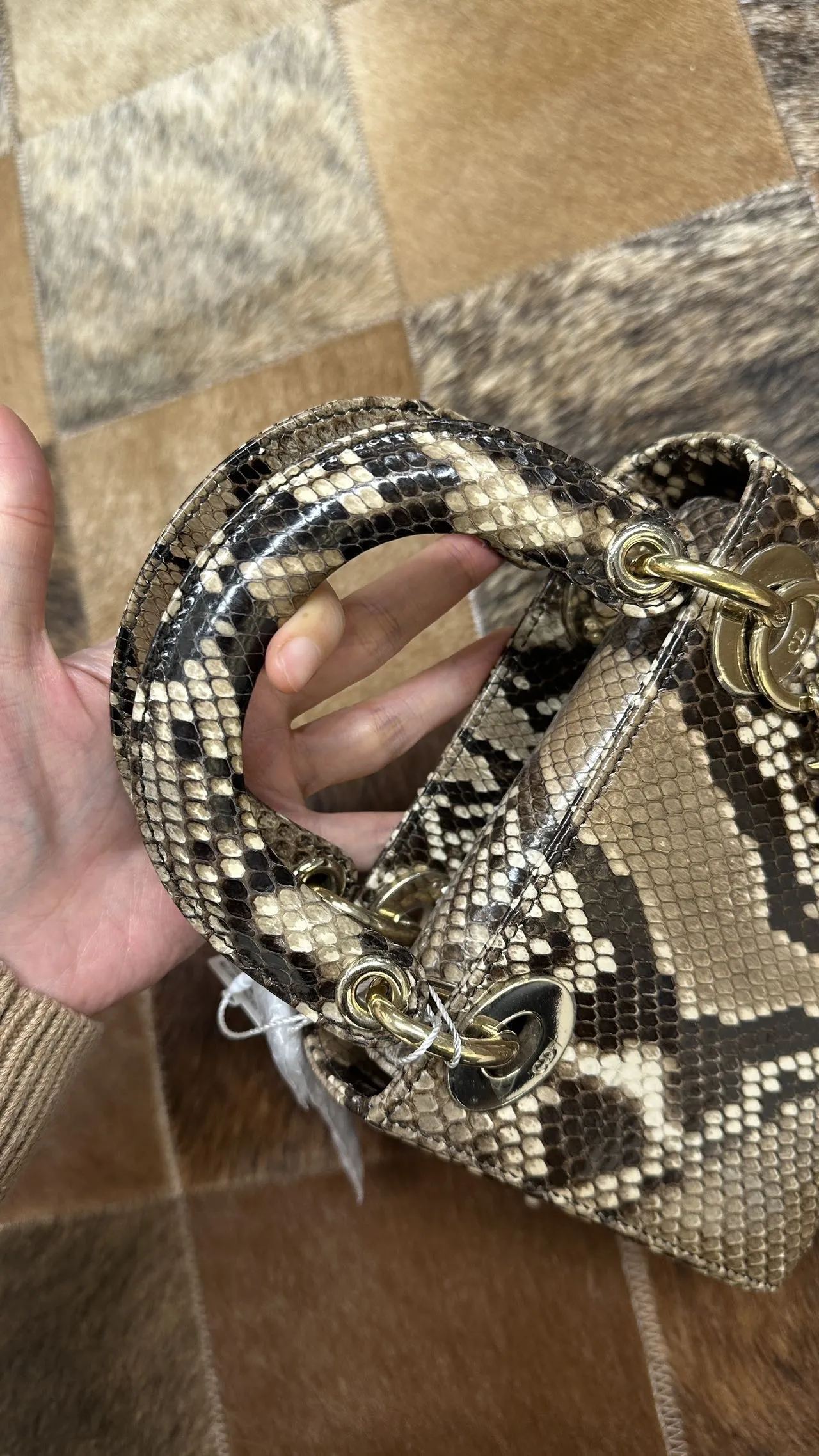 DIOR Mini Lady Dior Bag Python Leather Limited DIOR Mini Lady Dior Bag Python Leather Limited