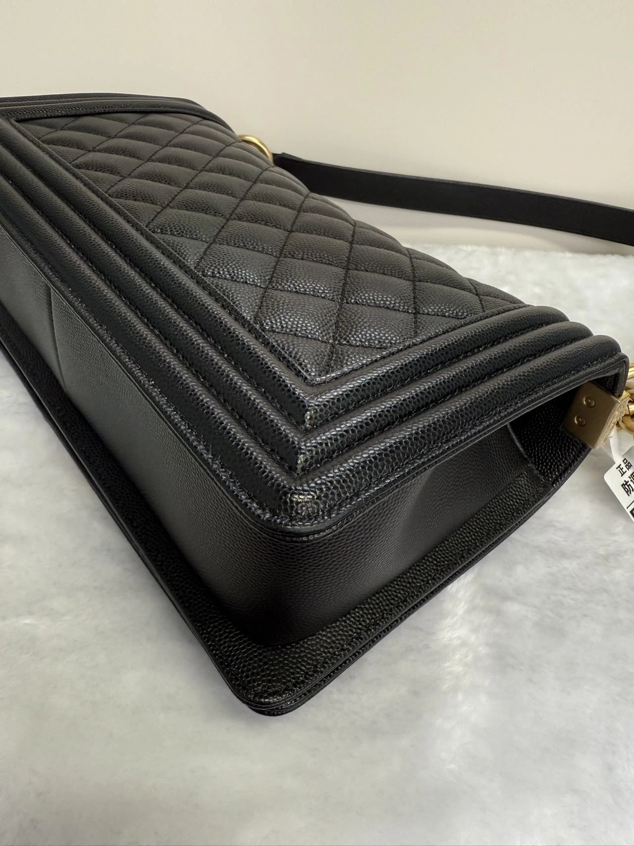 CHANEL Medium Boy Bag Black Quilted Calfskin CHANEL Medium Boy Bag Black Quilted Calfskin