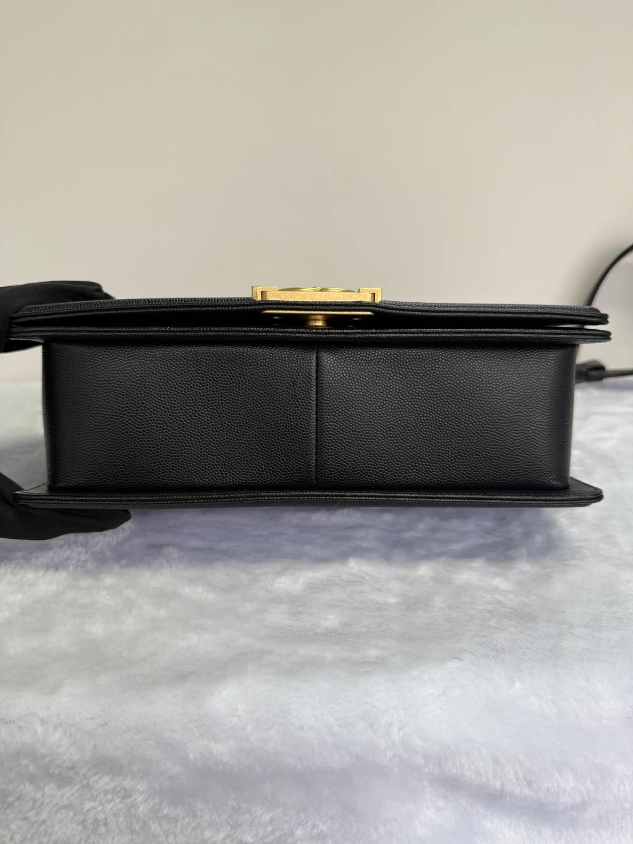 CHANEL Medium Boy Bag Black Quilted Calfskin CHANEL Medium Boy Bag Black Quilted Calfskin