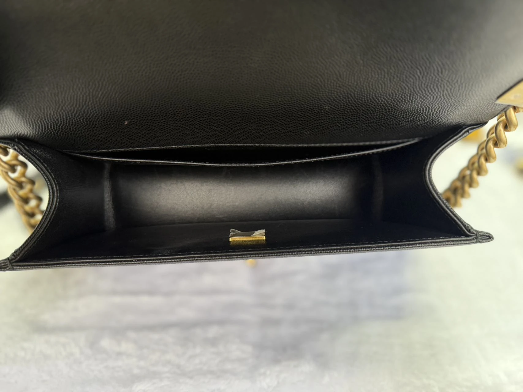 CHANEL Medium Boy Bag Black Quilted Calfskin CHANEL Medium Boy Bag Black Quilted Calfskin